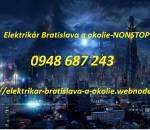 Elektrikár Bratislava a okolie-NONSTOP