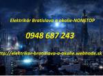 Elektrikár Bratislava a okolie-NONSTOP